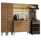 Cocina Integral 229cm Marrón Emilly 09