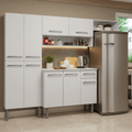 Cocina Compacta 229 cm Blanco Emilly Madesa
