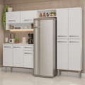 Cocina Compacta 229 cm Blanco Emilly Madesa