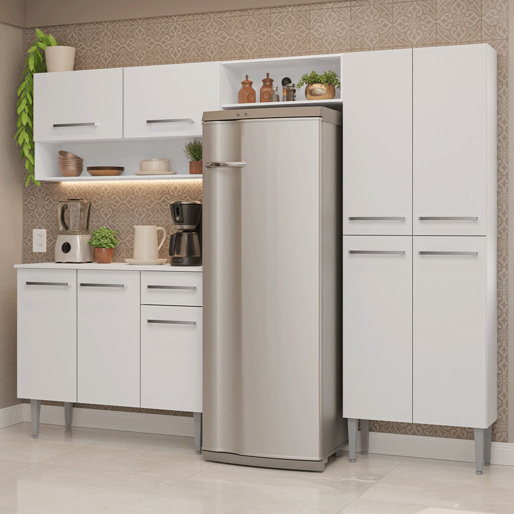 Cocina Compacta 229 cm Emilly Blanco 017