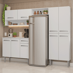 Cocina Compacta 229 cm Blanco Emilly Madesa