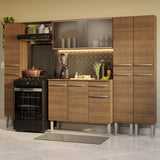 Cocina Integral 261cm Marrón Emilly 06