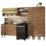 Cocina Integral 261cm Marrón Emilly 08