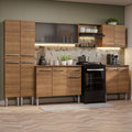 Cocina Integral 293 cm Marrón Emilly Madesa