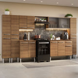 Cocina Integral 325cm Emilly Marrón 03