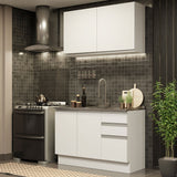 Cocina Compacta 120cm Blanco Glamy 03