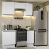 Cocina Compacta 160cm Blanco Glamy 07
