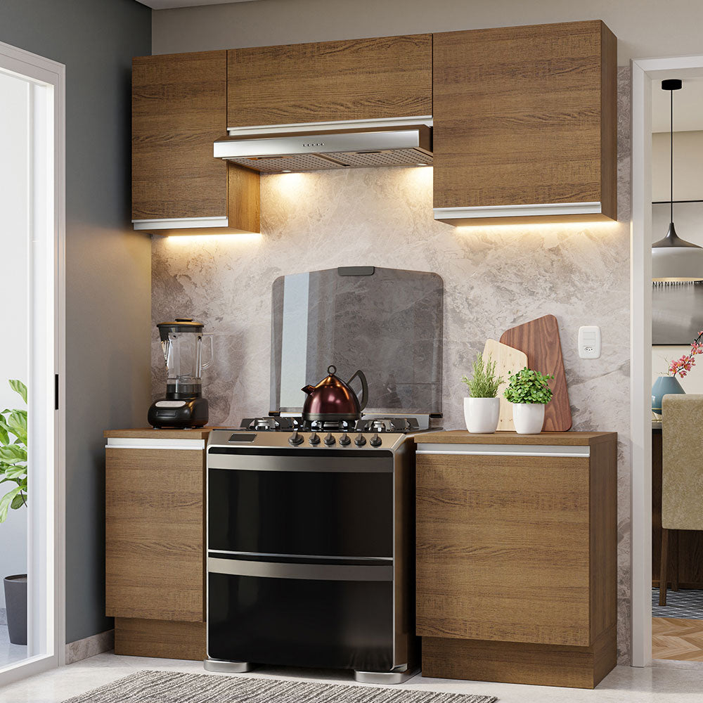 Cocina Compacta 180 cm Marrón Glamy Madesa