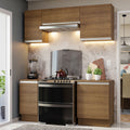 Cocina Compacta 180 cm Marrón Glamy Madesa