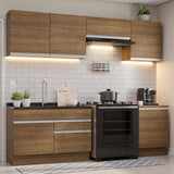 Cocina Integral 260cm Marrón Glamy 04