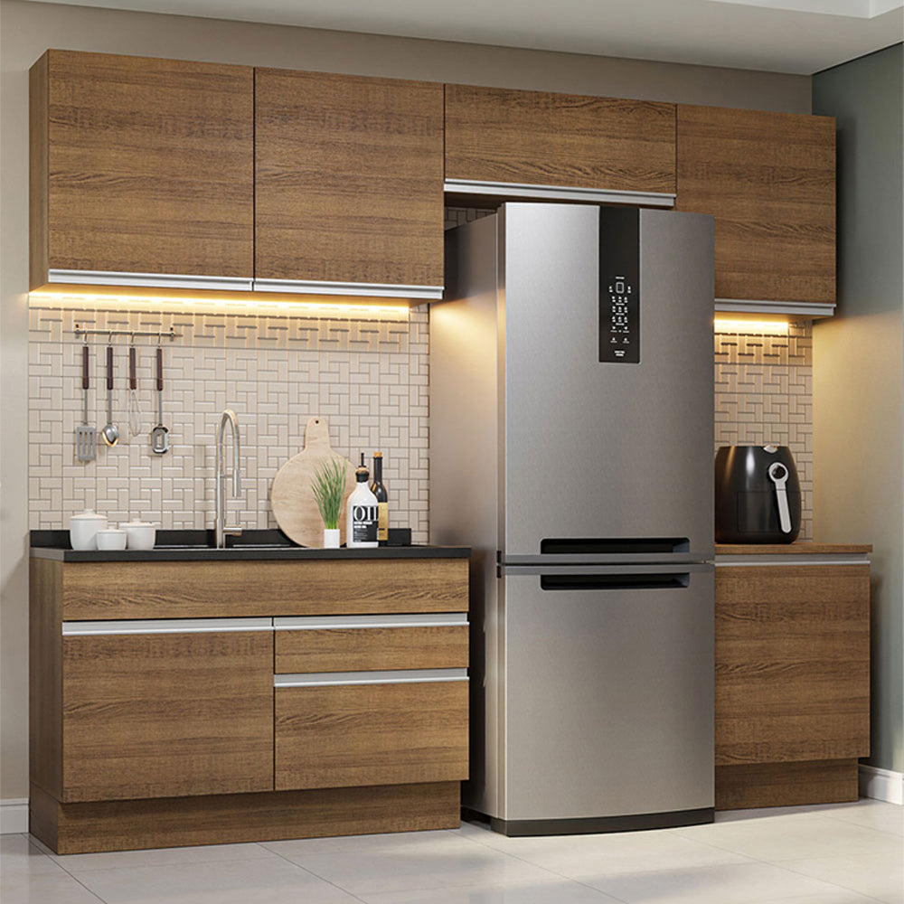 Cocina Integral 260cm Marrón Glamy 05