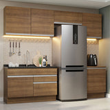 Cocina Integral 260cm Marrón Glamy 05