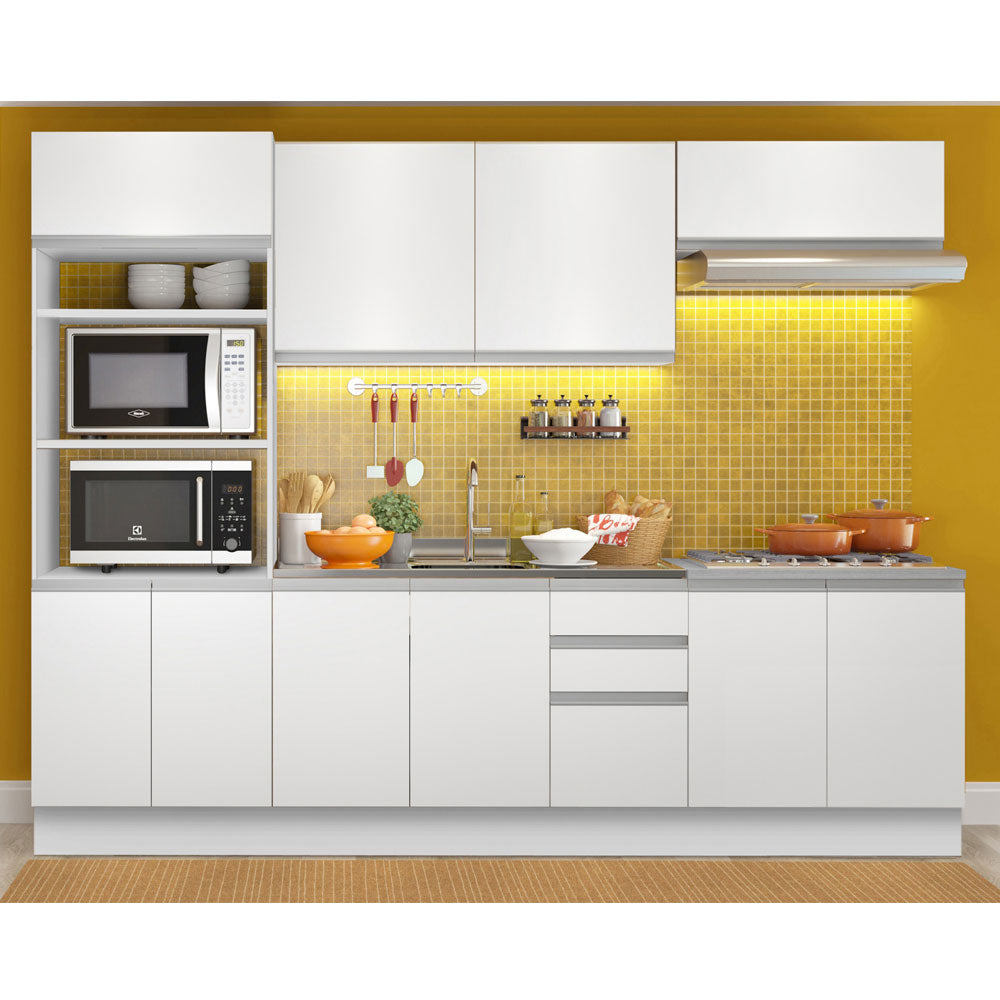 Cocina Integral 270cm Blanco Glamy 02
