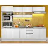 Cocina Integral 270cm Blanco Glamy 03