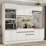 Cocina Integral 270cm Blanco Glamy 13