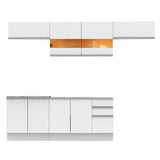 Cocina Integral 280cm Blanco Glamy 02