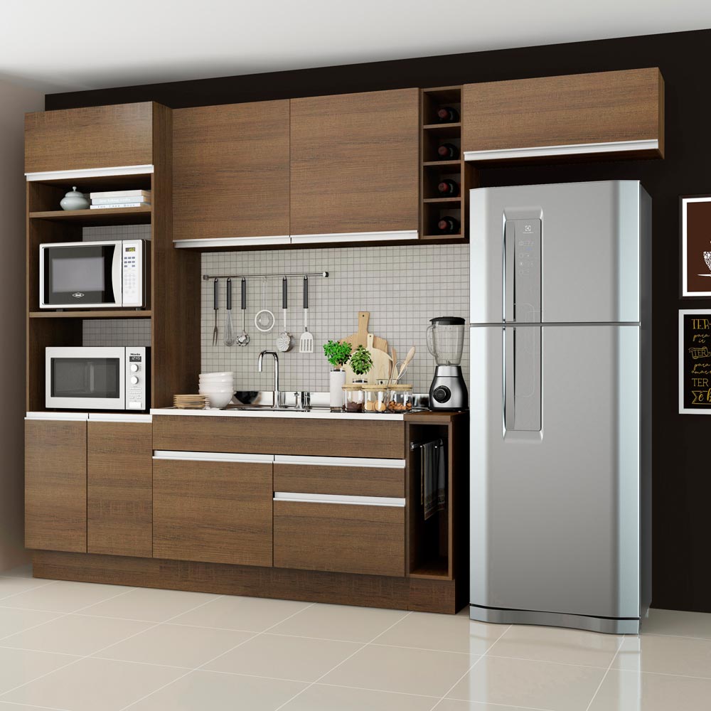 Cocina Integral 290cm Marrón Safira 04