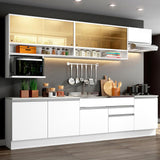 Cocina Integral 300cm Blanco Glamy 01