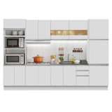 Cocina Integral 330cm Blanco Glamy 02