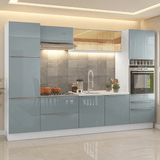 Cocina Integral 320 cm Blanco/Gris Lux Madesa 08