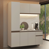 Cocina Integral 160 cm sin Patas Crema Nice 02