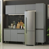 Cocina Integrale 220cm Gris Nice Madesa 03