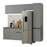 Cocina Integral 220 cm Sin Patas Nice Gris 04