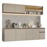 Cocina Integral 240 cm sin Patas Crema Nice 05