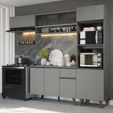 Cocina Integrale 260cm Gris Nice Madesa 04