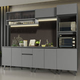 Cocina Integrale 260cm Gris Nice Madesa 07