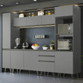 Cocina Integral 280 cm Con Mueble para Horno Gris Nice Madesa