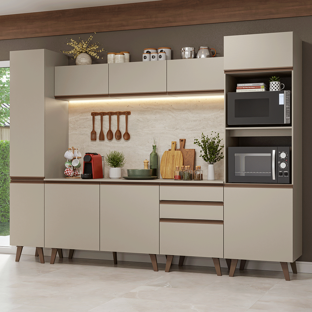 Cocina Integrale 280cm Crema Nice Madesa 01