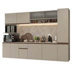 Cocina Integral Flotante 280 cm Crema Nice Madesa