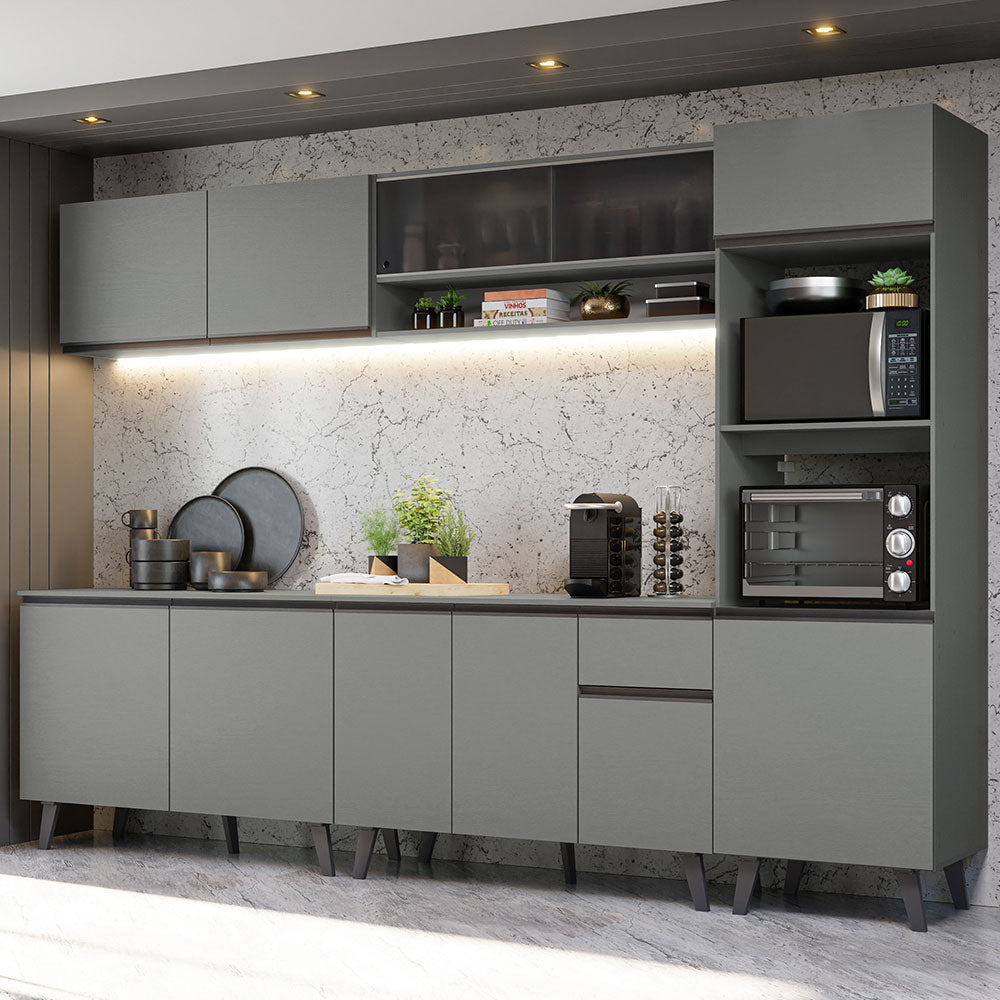 Cocina Integrale 300cm Gris Nice Madesa 02