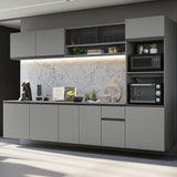 Cocina Integral 300 cm sin Patas Gris Nice 04