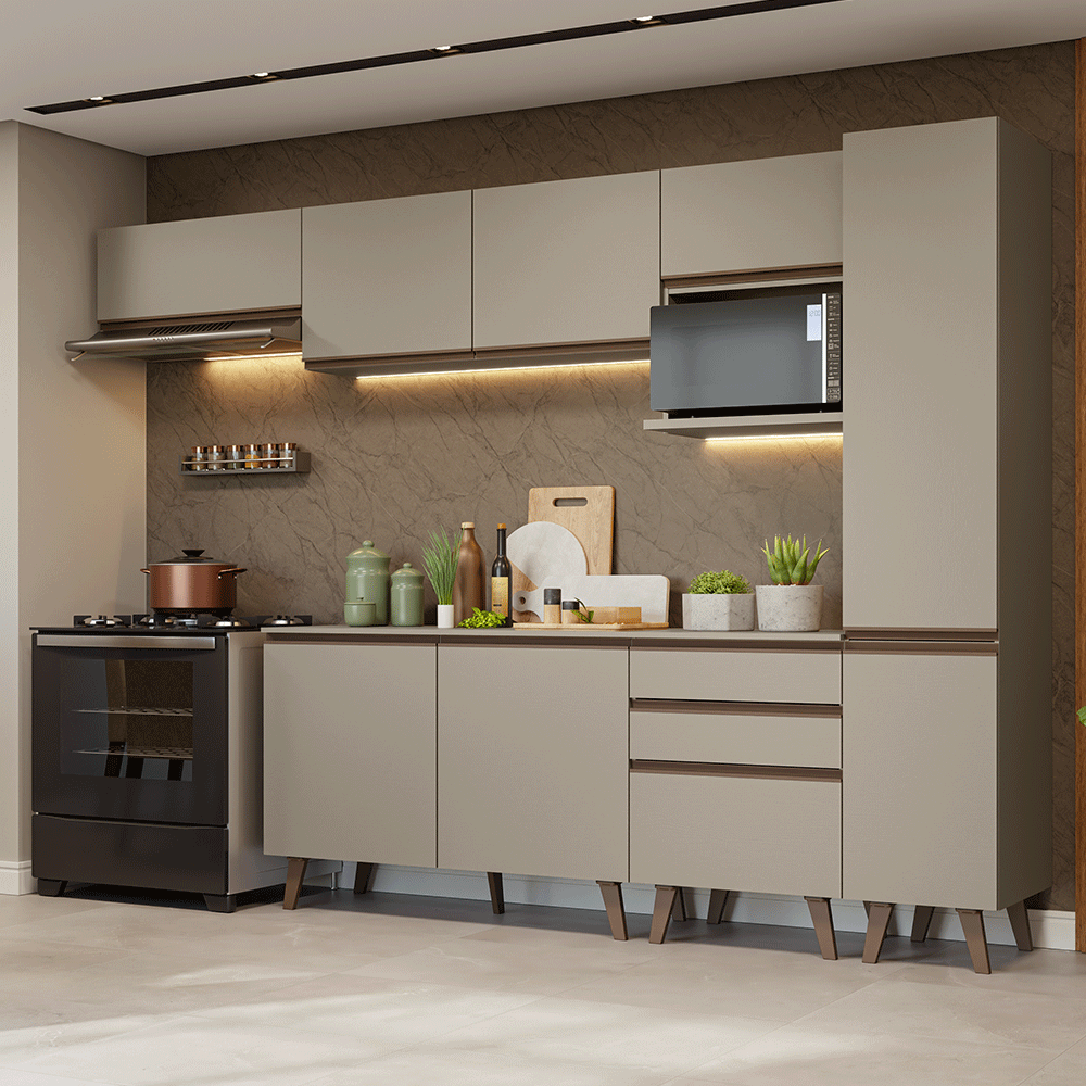 Cocina Integrale 300cm Crema Nice Madesa 05