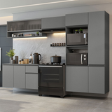 Cocina Integral 300 cm sin Patas Gris Nice 06