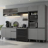 Cocina Integrale 300cm Gris Nice Madesa 08