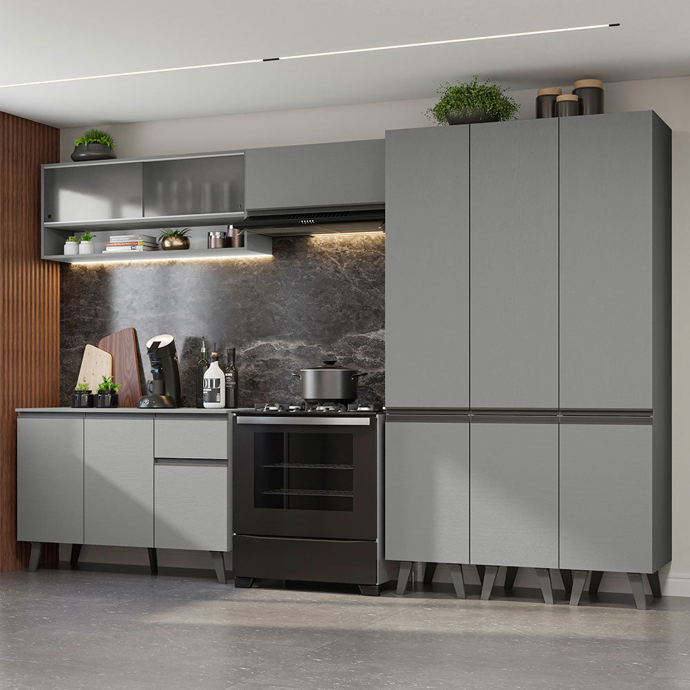 Cocina Integrale 320cm Gris Nice Madesa 03