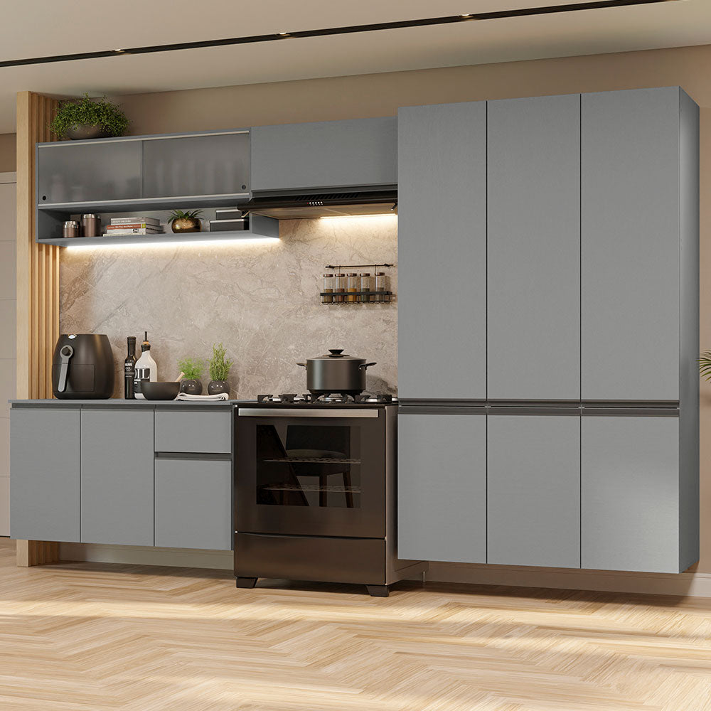 Cocina Integral 320 cm sin Patas Gris Nice 05