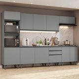 Cocina Integrale 320cm Gris Nice Madesa 06