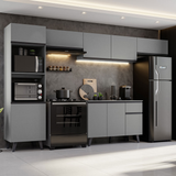 Cocina Integrale 340cm Gris Nice Madesa 01
