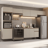 Cocina Integral 340 cm sin Patas Crema Nice 02