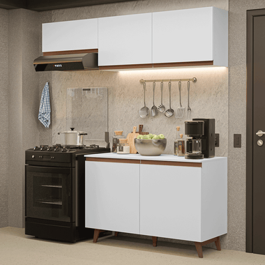 Cocina Compacta 190 cm Blanco Reims Madesa