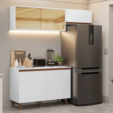 Cocina Compacta 190 cm Blanco Reims Madesa