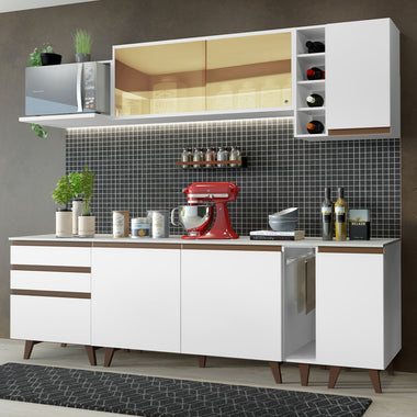 Cocina Compacta 235 cm Blanco Reims Madesa