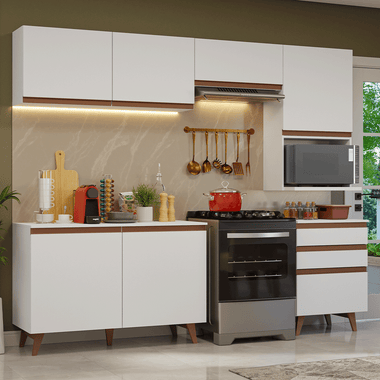 Cocina Integral 250 cm Blanco Reims Madesa