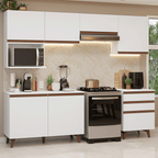 Cocina Integral 250 cm Blanco Reims Madesa