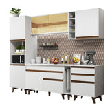 Cocina Integral 260cm Blanco Reims Madesa 04