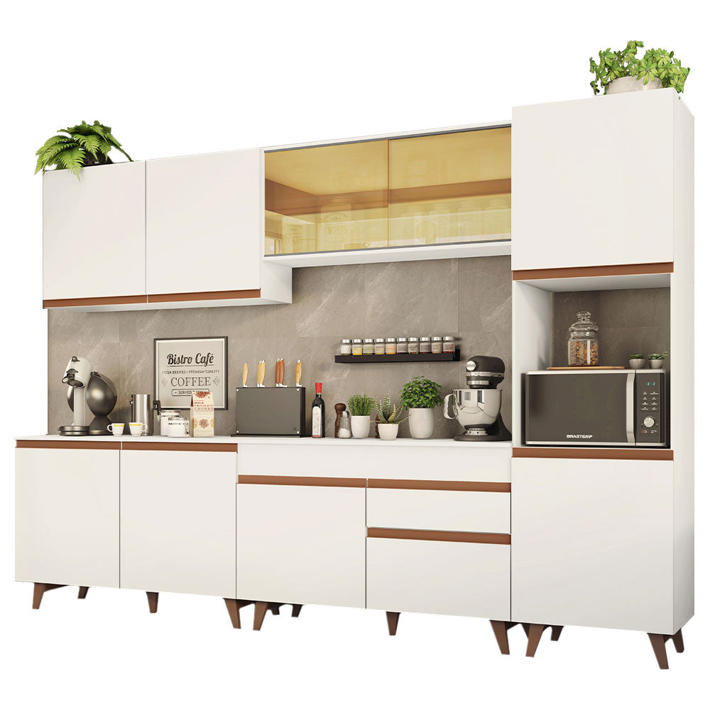 Cocina Integral 300cm Blanco Reims Madesa 01